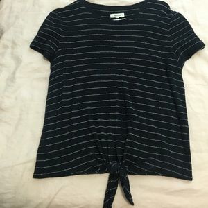 Madewell tie T-shirt